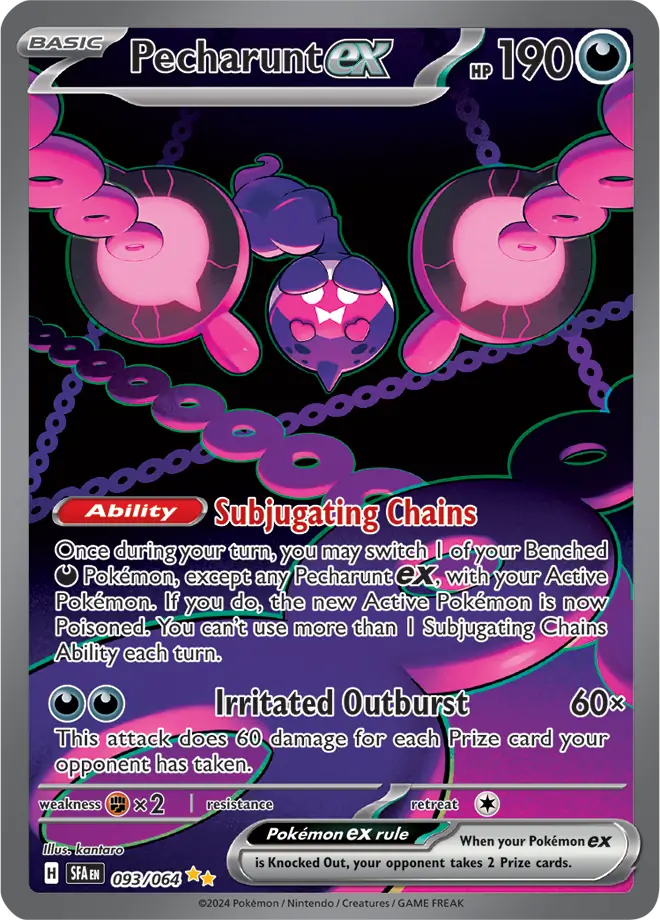 093/064 Pecharunt Shrouded Fable Pokémon Card