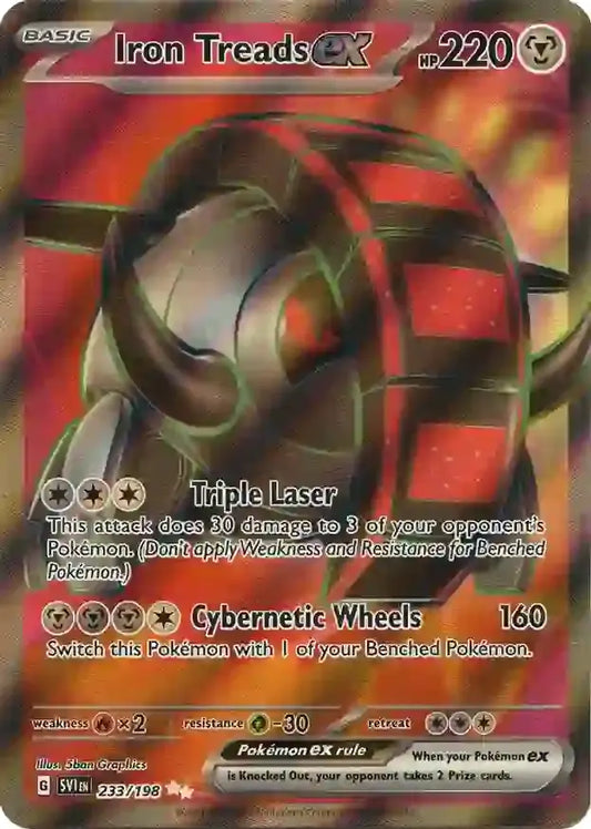 233/198 Iron Treads ex Scarlet & Violet Base Set Pokémon Card