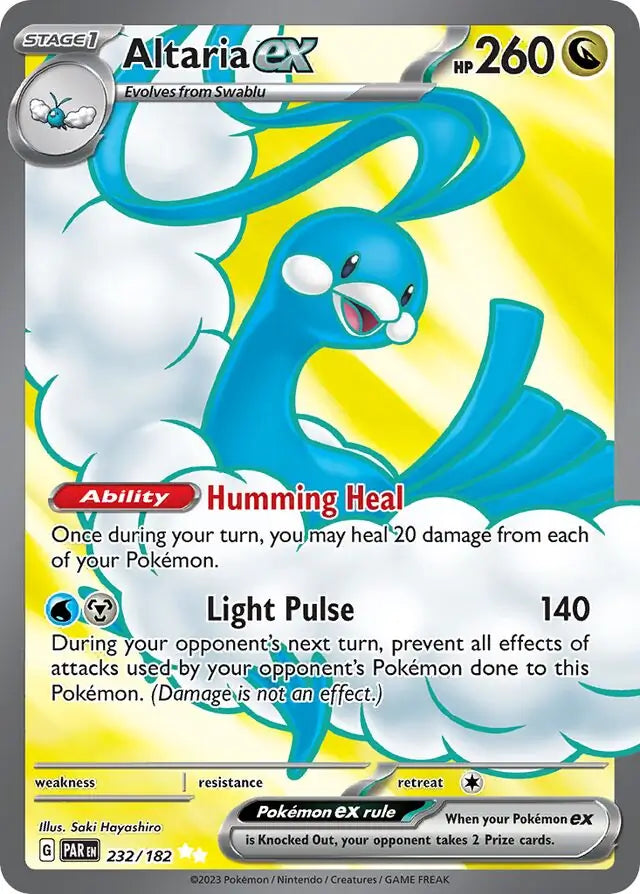 232/182 Altaria ex Paradox Rift Pokémon Card