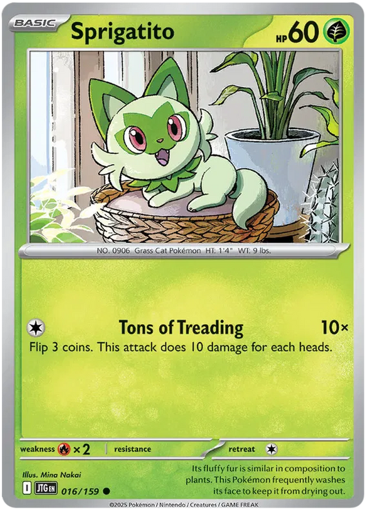 016/159 Sprigatito Journey Together Pokémon Card