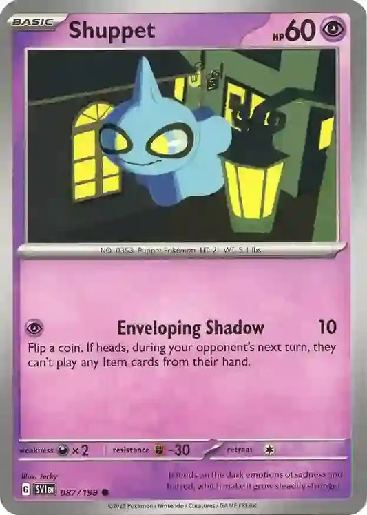 087/198 Shuppet Scarlet & Violet Base Set Pokémon Card