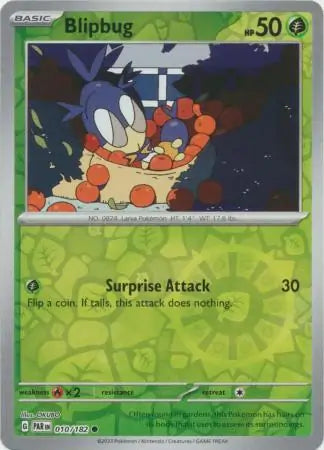 010/182 Blipbug Reverse Holo Paradox Rift Pokémon Card