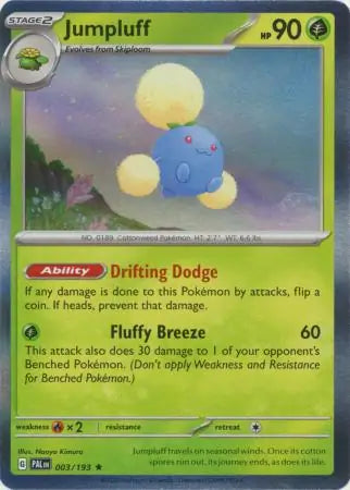 003/193 Jumpluff Paldea Evolved Pokémon Card