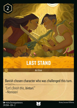 029/204 Last Stand Disney Lorcana Rise Of The Floodborn Card