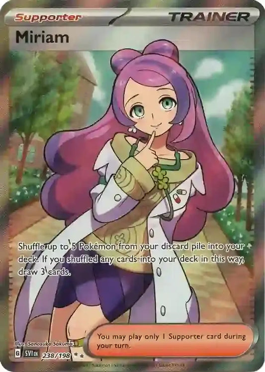 238/198 Miriam Scarlet & Violet Base Set Pokémon Card