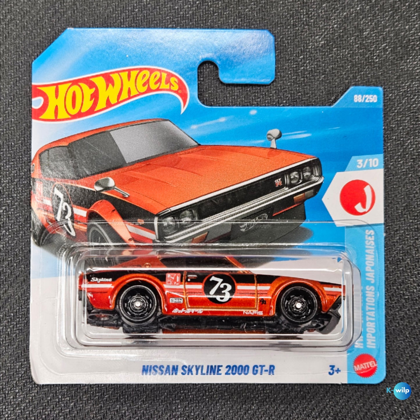 88/250 Nissan Skyline 2000 GT-R HW J-Imports 2026 Mainline Hot Wheels Short Card Mattel