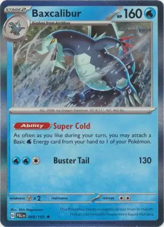 060/193 Baxcalibur Paldea Evolved Pokémon Card