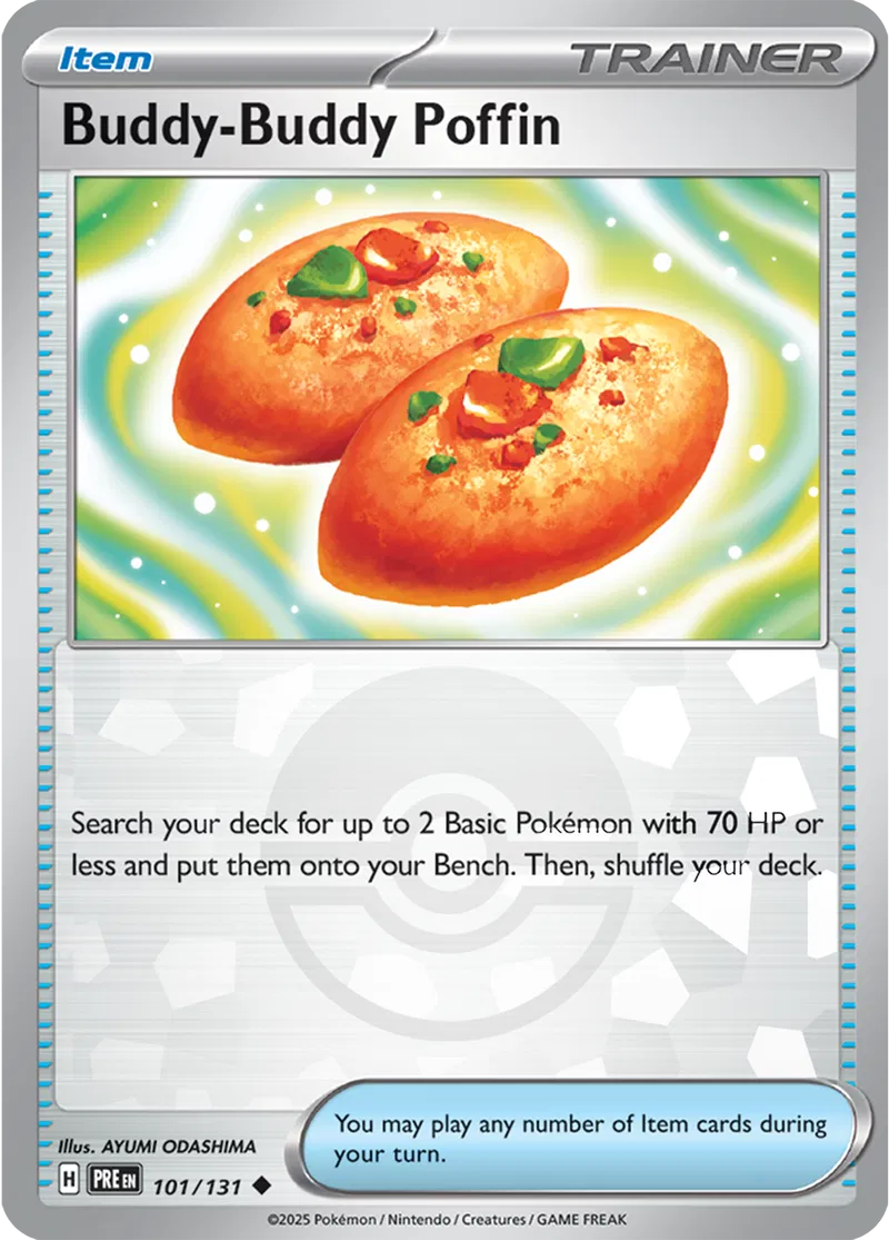 101/131 Buddy-Buddy Poffin Poke Ball Holo Prismatic Evolutions Pokémon Card