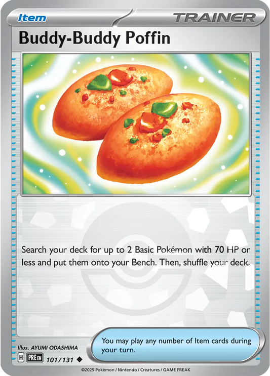 101/131 Buddy-Buddy Poffin Poke Ball Holo Prismatic Evolutions Pokémon Card