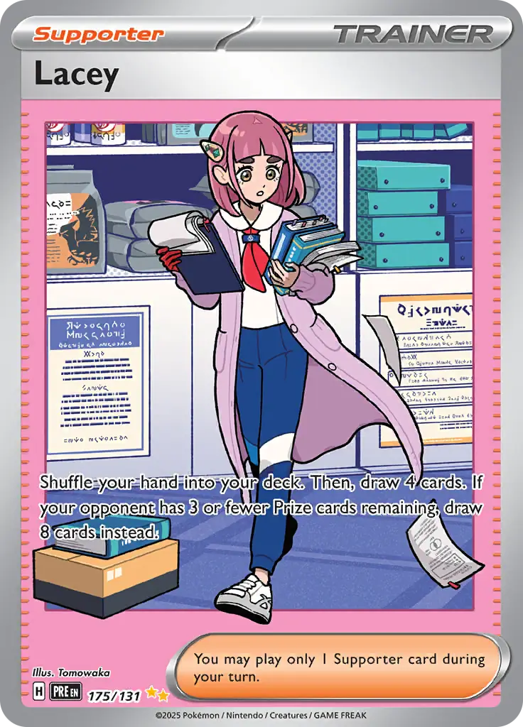 175/131 Lacey Prismatic Evolutions Pokémon Card