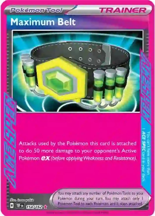 154/162 Maximum Belt Scarlet & Violet Temporal Forces Pokémon Card