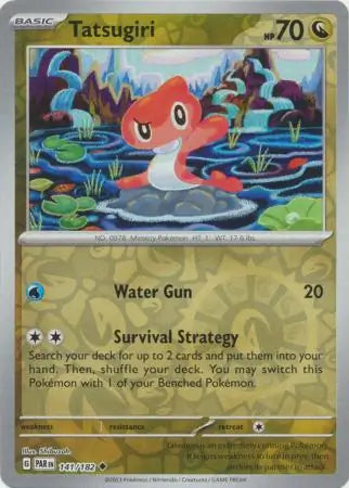 141/182 Tatsugiri Reverse Holo Paradox Rift Pokémon Card