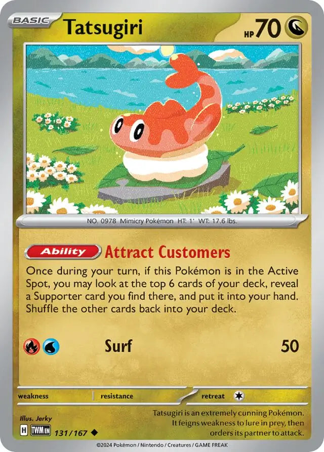 131/167 Tatsugiri Twilight Masquerade Pokémon Card
