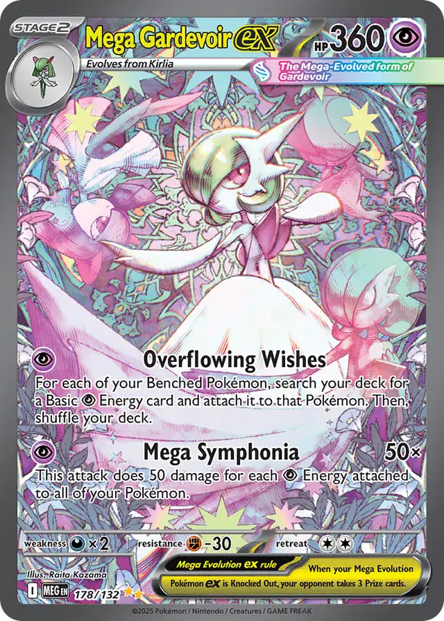 178/132 Mega Gardevoir ex Mega Evolution Pokémon Card