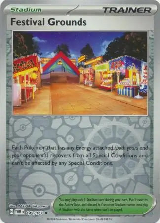 149/167 Festival Grounds Reverse Holo Twilight Masquerade Pokémon Card