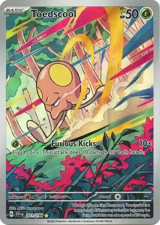 201/198 Toedscool Scarlet & Violet Base Set Pokémon Card