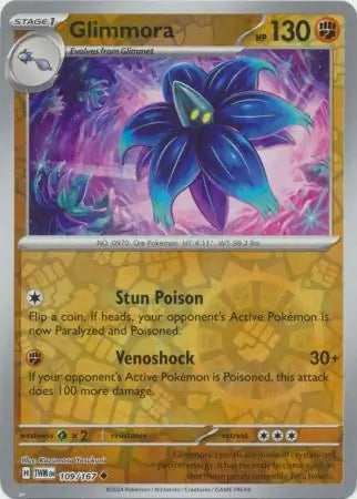 109/167 Glimmora Reverse Holo Twilight Masquerade Pokémon Card