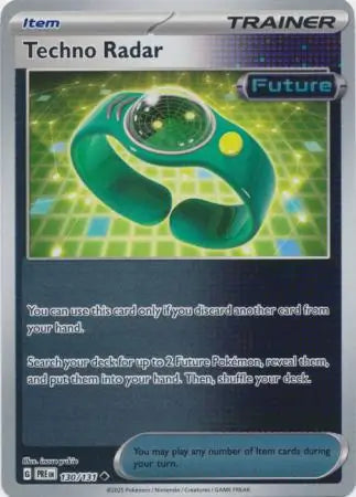 130/131 Techno Radar Reverse Holo Prismatic Evolutions Pokémon Card