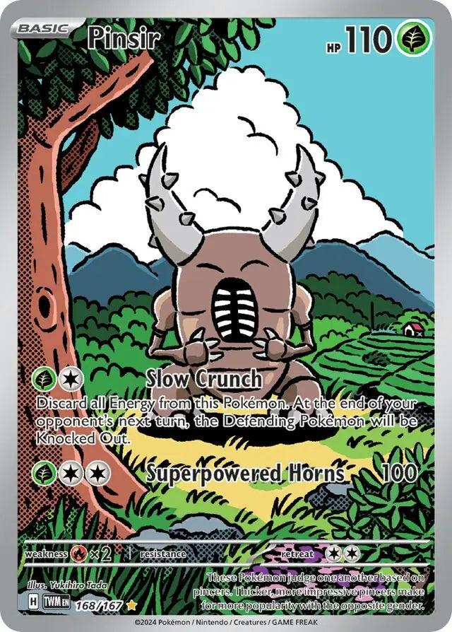 168/167 Pinsir Twilight Masquerade Pokémon Card