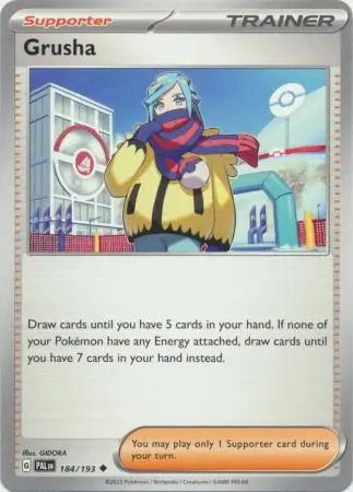 184/193 Grusha Paldea Evolved Pokémon Card