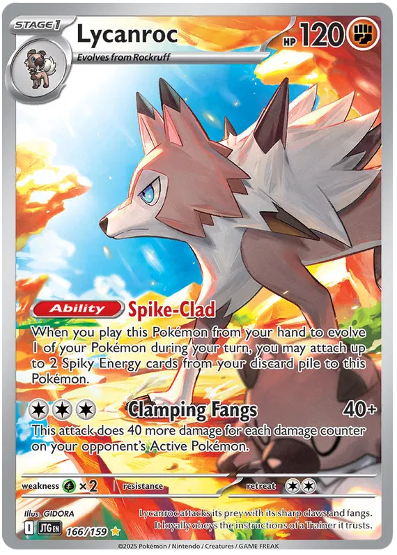 166/159 Lycanroc Journey Together Pokémon Card