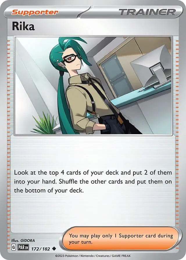 172/182 Rika Paradox Rift Pokémon Card