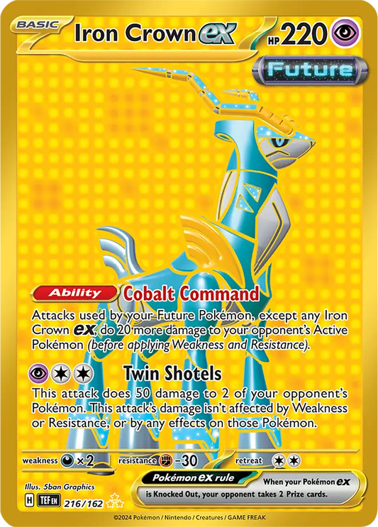 216/162 Iron Crown ex Scarlet & Violet Temporal Forces Pokémon Card