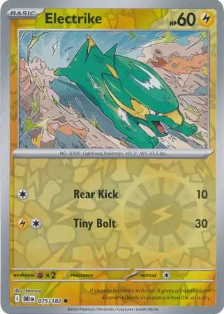 075/182 Electrike Reverse Holo Destined Rivals Pokémon Card