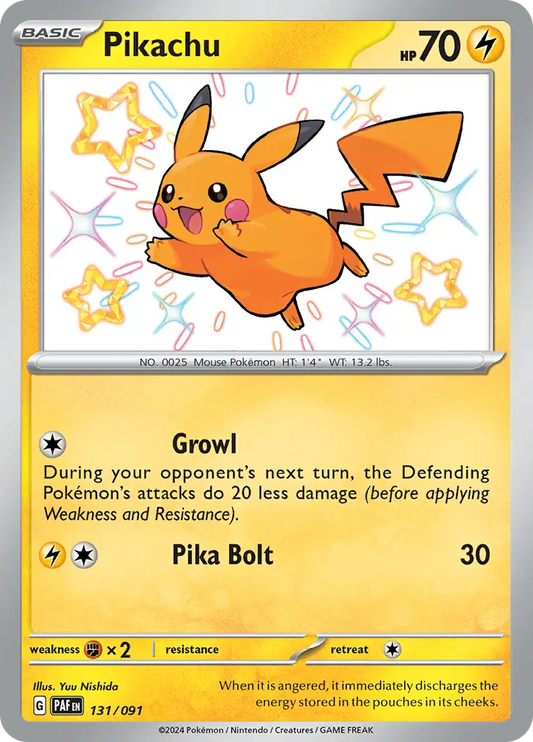 131/091 Pikachu Paldean Fates Pokémon Card