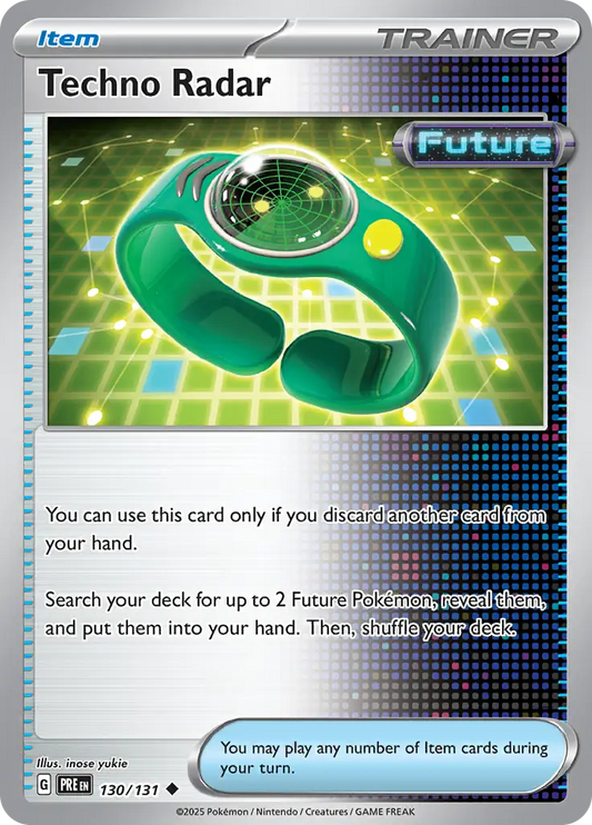 130/131 Techno Radar Prismatic Evolutions Pokémon Card