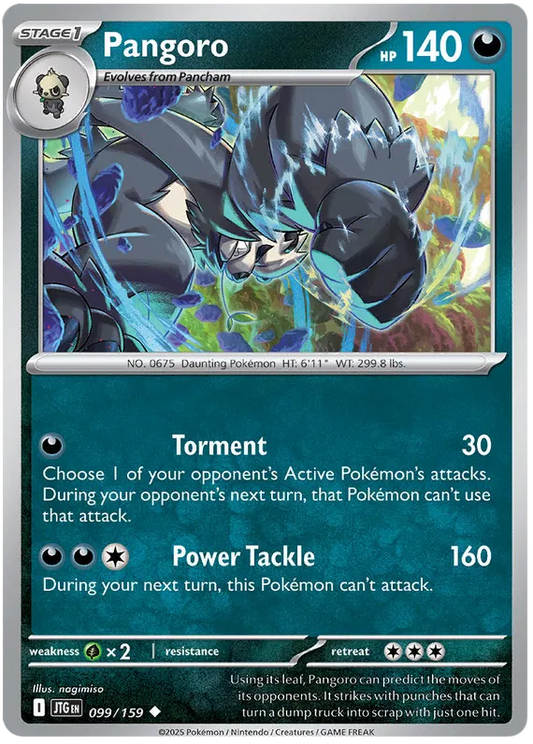 099/159 Pangoro Journey Together Pokémon Card