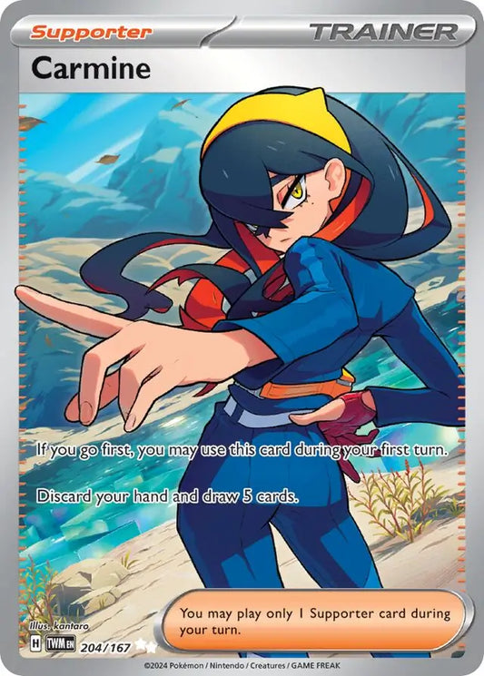 204/167 Carmine Twilight Masquerade Pokémon Card