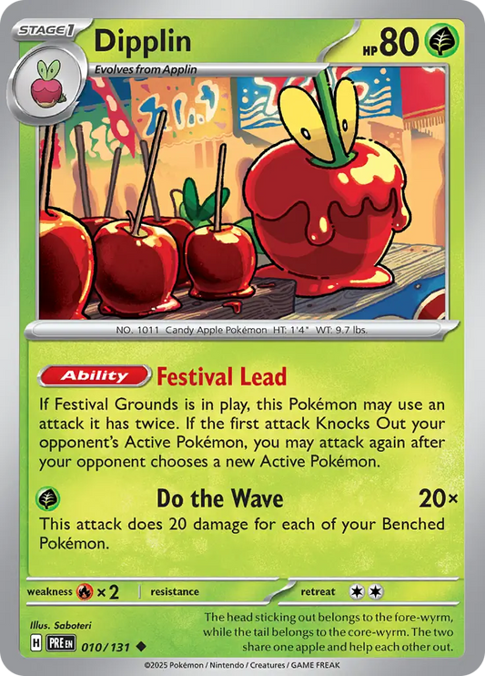 010/131 Dipplin Prismatic Evolutions Pokémon Card