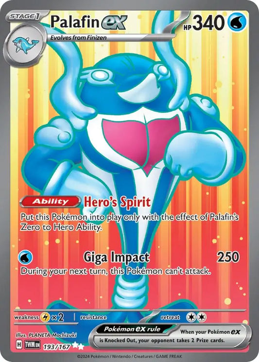 193/167 Palafin ex Twilight Masquerade Pokémon Card