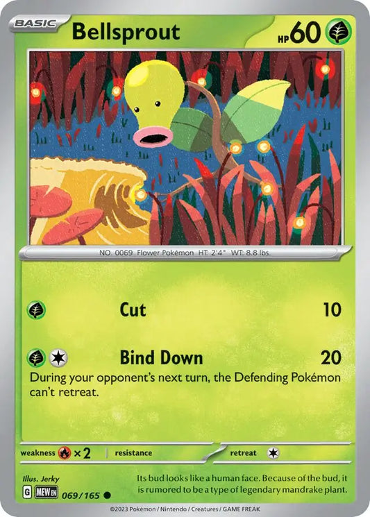 069/165 Bellsprout 151 Pokémon Card