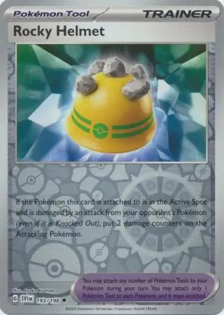 193/198 Rocky Helmet Reverse Holo Scarlet & Violet Base Set Pokémon Card