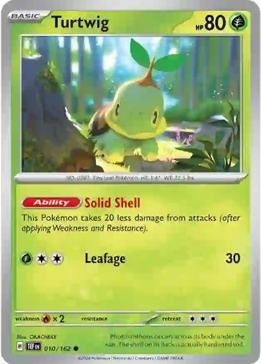 010/162 Turtwig Temporal Forces Pokémon Card