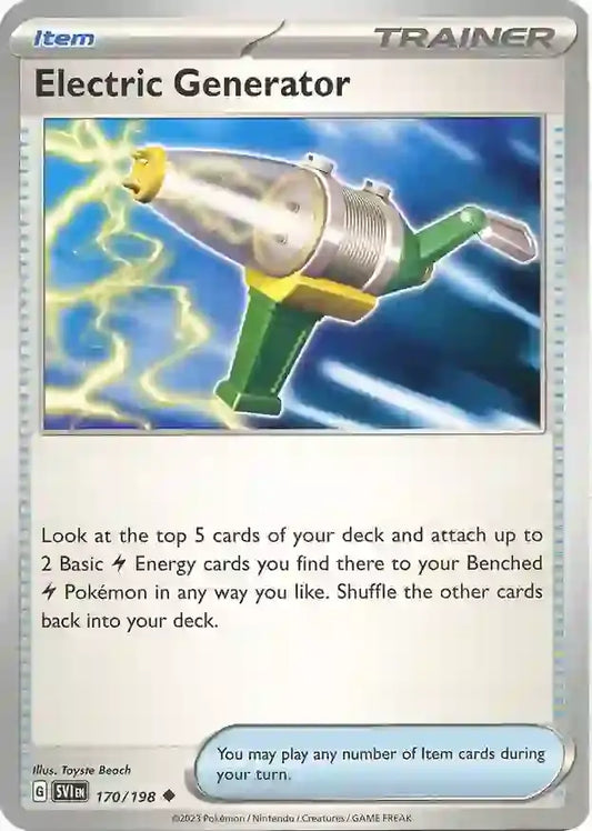 170/198 Electric Generator Scarlet & Violet Base Set Pokémon Card