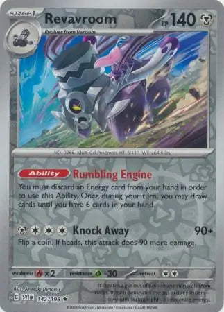 142/198 Revavroom Reverse Holo Scarlet & Violet Base Set Pokémon Card