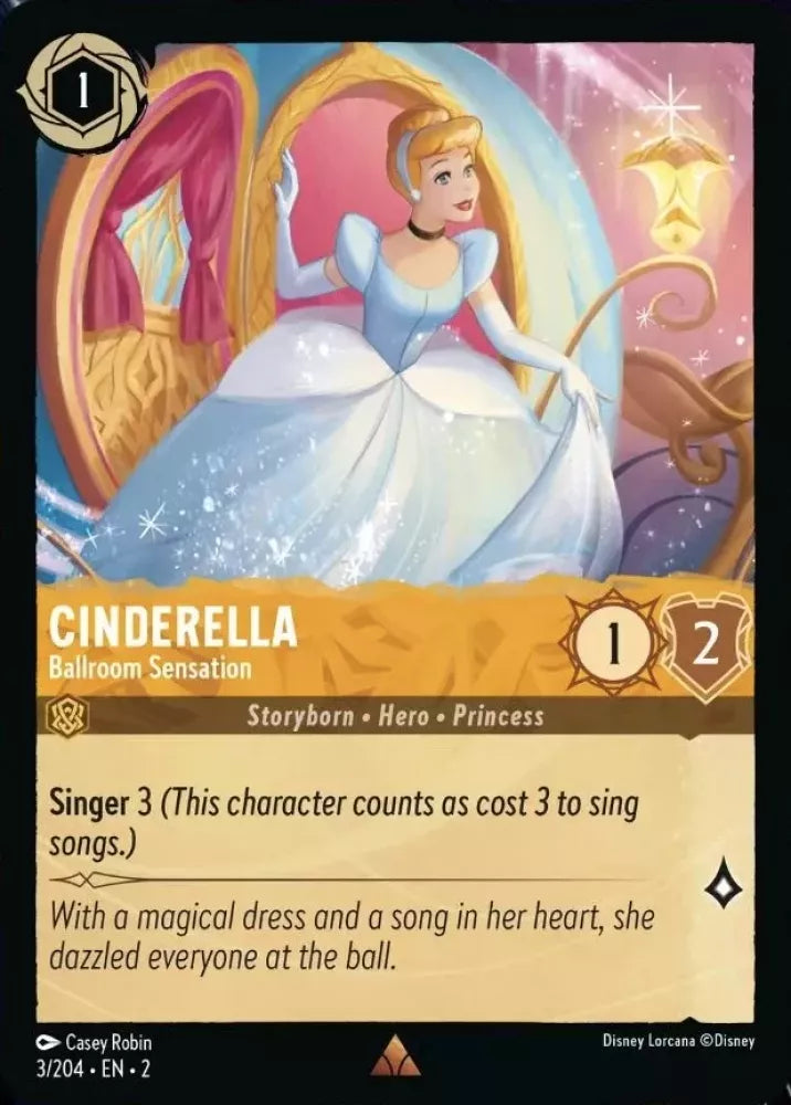 003/204 Cinderella - Ballroom Sensation Disney Lorcana Rise Of The Floodborn Card