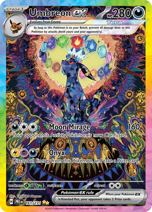 161/131 Umbreon ex Prismatic Evolutions Pokémon Card
