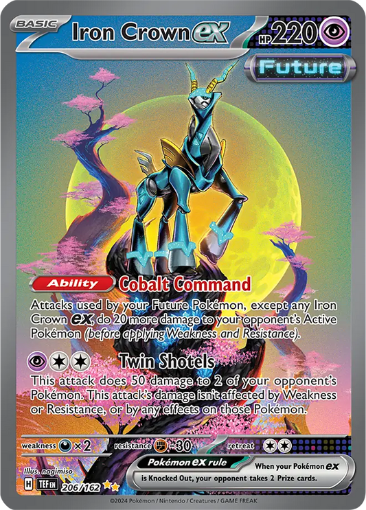 206/162 Iron Crown ex Scarlet & Violet Temporal Forces Pokémon Card