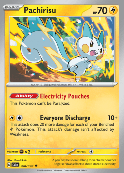 068/198 Pachirisu Scarlet & Violet Base Set Pokémon Card