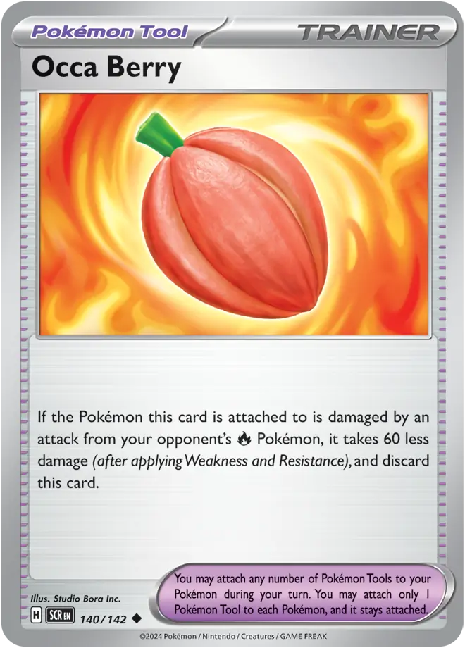 140/142 Occa Berry Stellar Crown Pokémon Card
