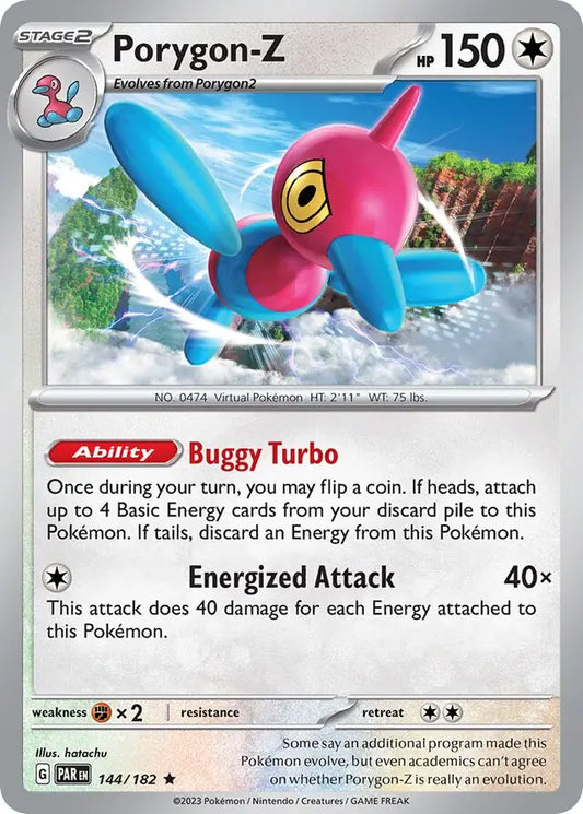 144/182 Porygon-Z Paradox Rift Pokémon Card