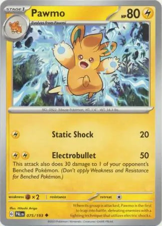075/193 Pawmo Paldea Evolved Pokémon Card