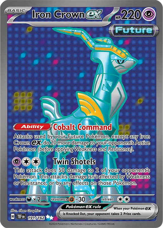 191/162 Iron Crown ex Scarlet & Violet Temporal Forces Pokémon Card
