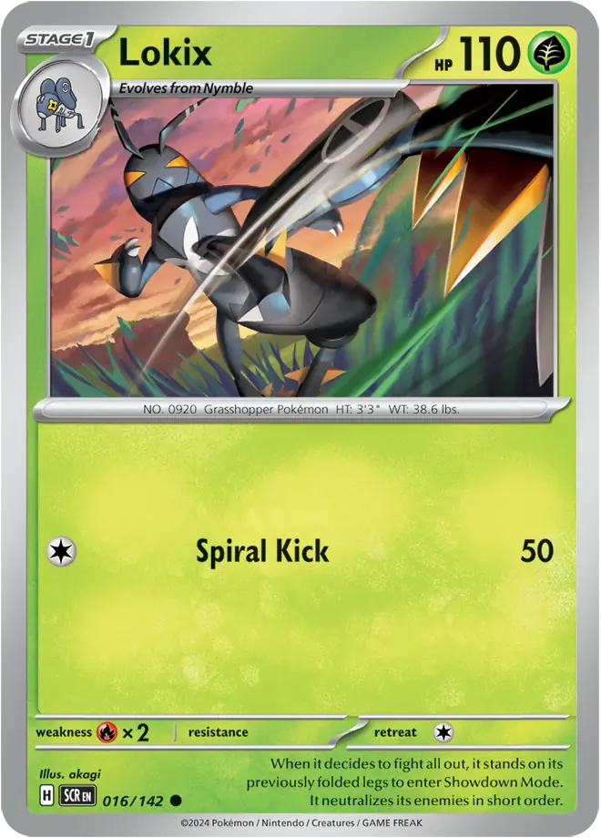 016/142 Lokix Stellar Crown Pokémon Card