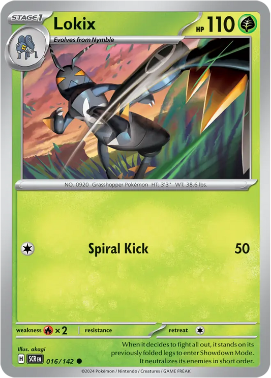 016/142 Lokix Stellar Crown Pokémon Card