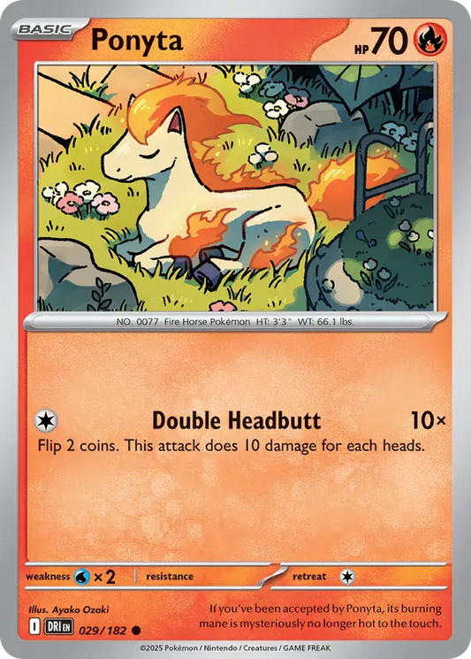 029/182 Ponyta Destined Rivals Pokémon Card